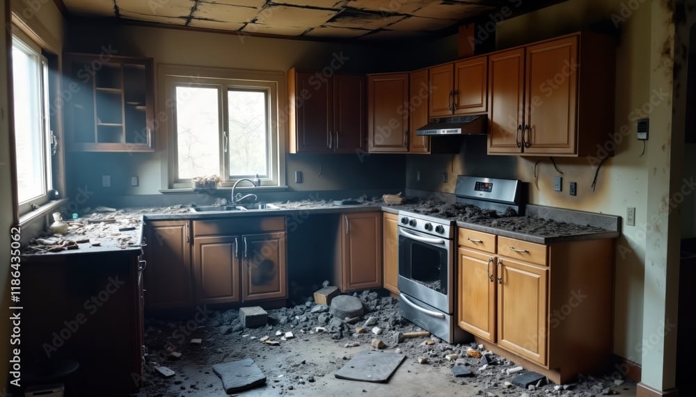 Kitchen Fire Damage
